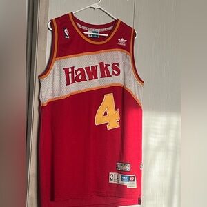 Vintage Adidas Hawks Jersey #4 Webb